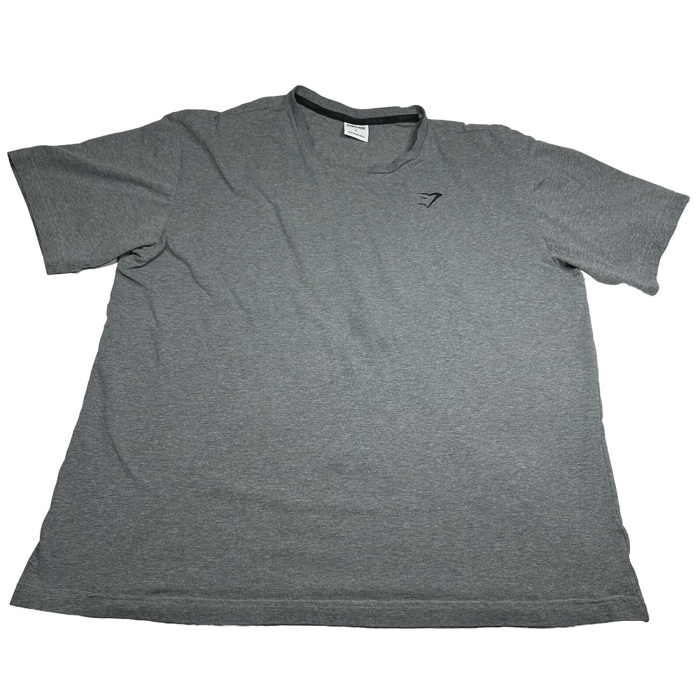 Gymshark T Shirt Mens L Gray Short Sleeve Crew Neck Activewear Gym Stretch